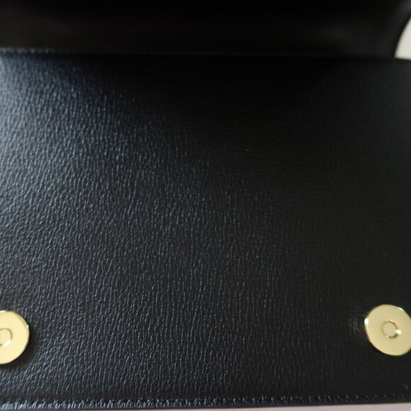 Karl Lagerfeld Paris Simone Small Leather Crossbody Black No Handle - Picture 6 of 12